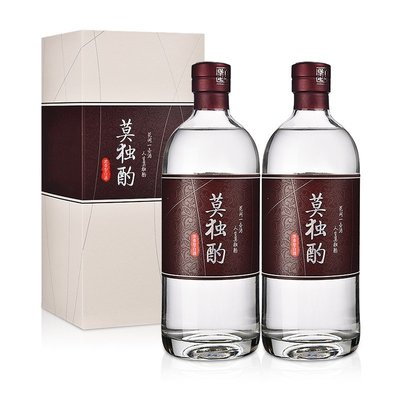 酒廠直營 莫獨酌酒 42度 濃香型白酒500ml 光瓶白酒糧食酒水(500ml*2)百年堡定白酒